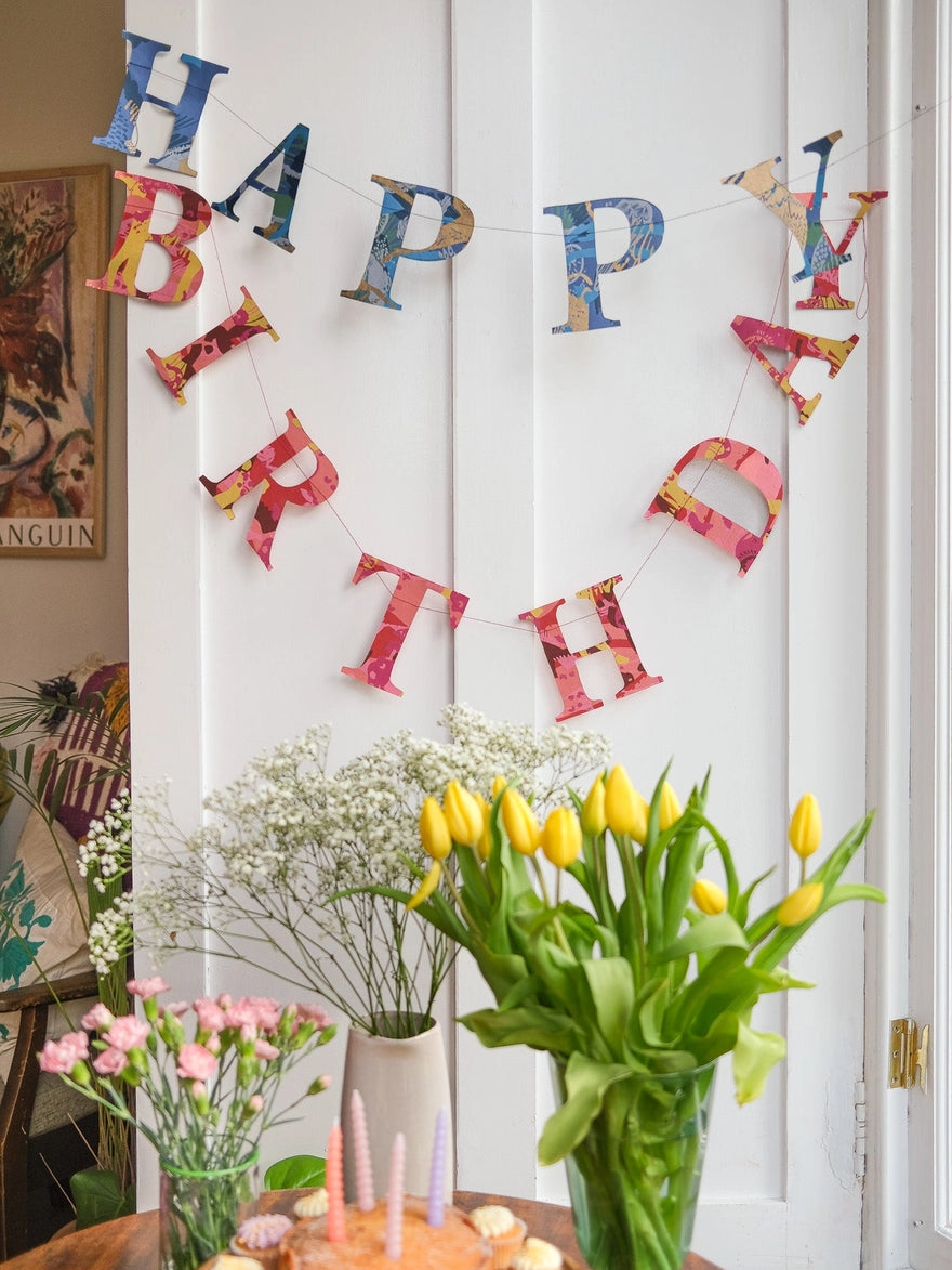 East End Press birthday garland