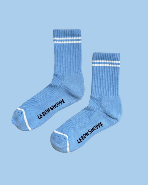 socks - boyfriend - french blue