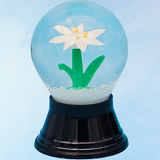 teeny tiny snow globe - edelweiss flower