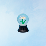teeny tiny snow globe - edelweiss flower