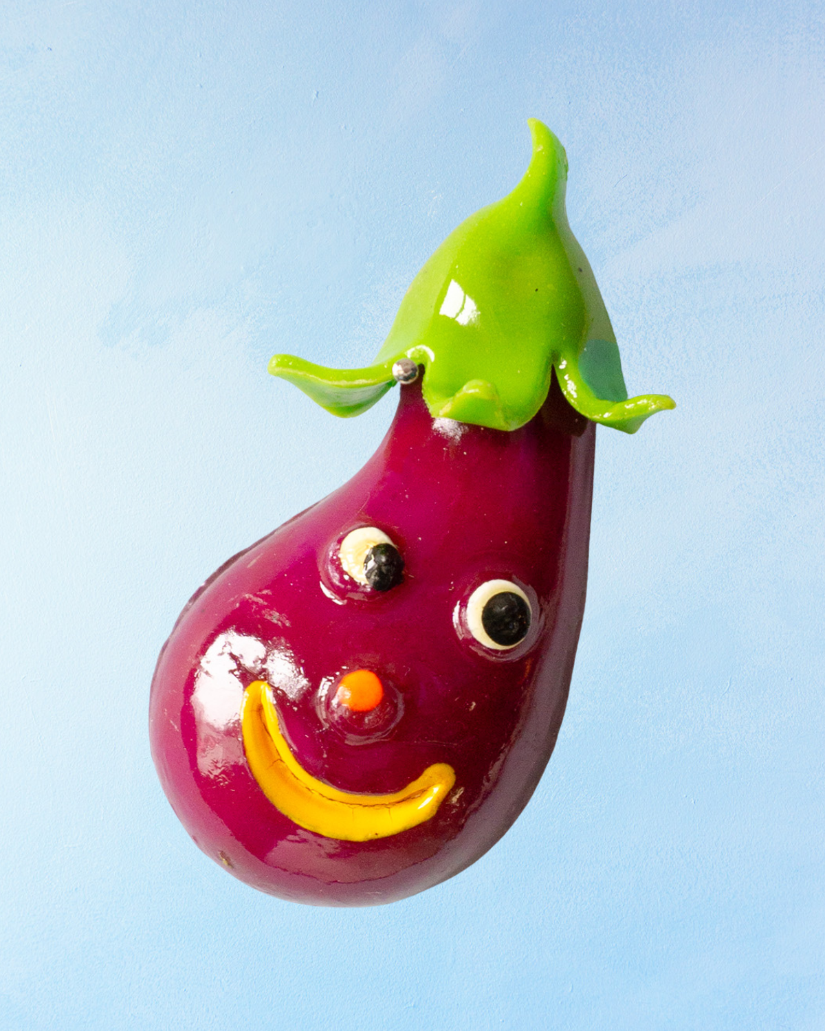 magnet - happy eggplant