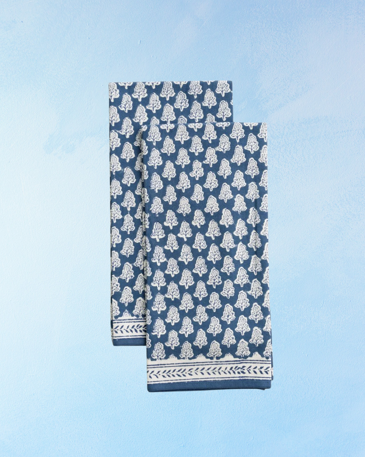 tea towel - pom buti denim