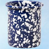 enamelware - utensil pot - blue & white
