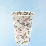 enamelware - tumbler: mint hibiscus