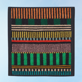 serviette de toilette - rayures multicolores