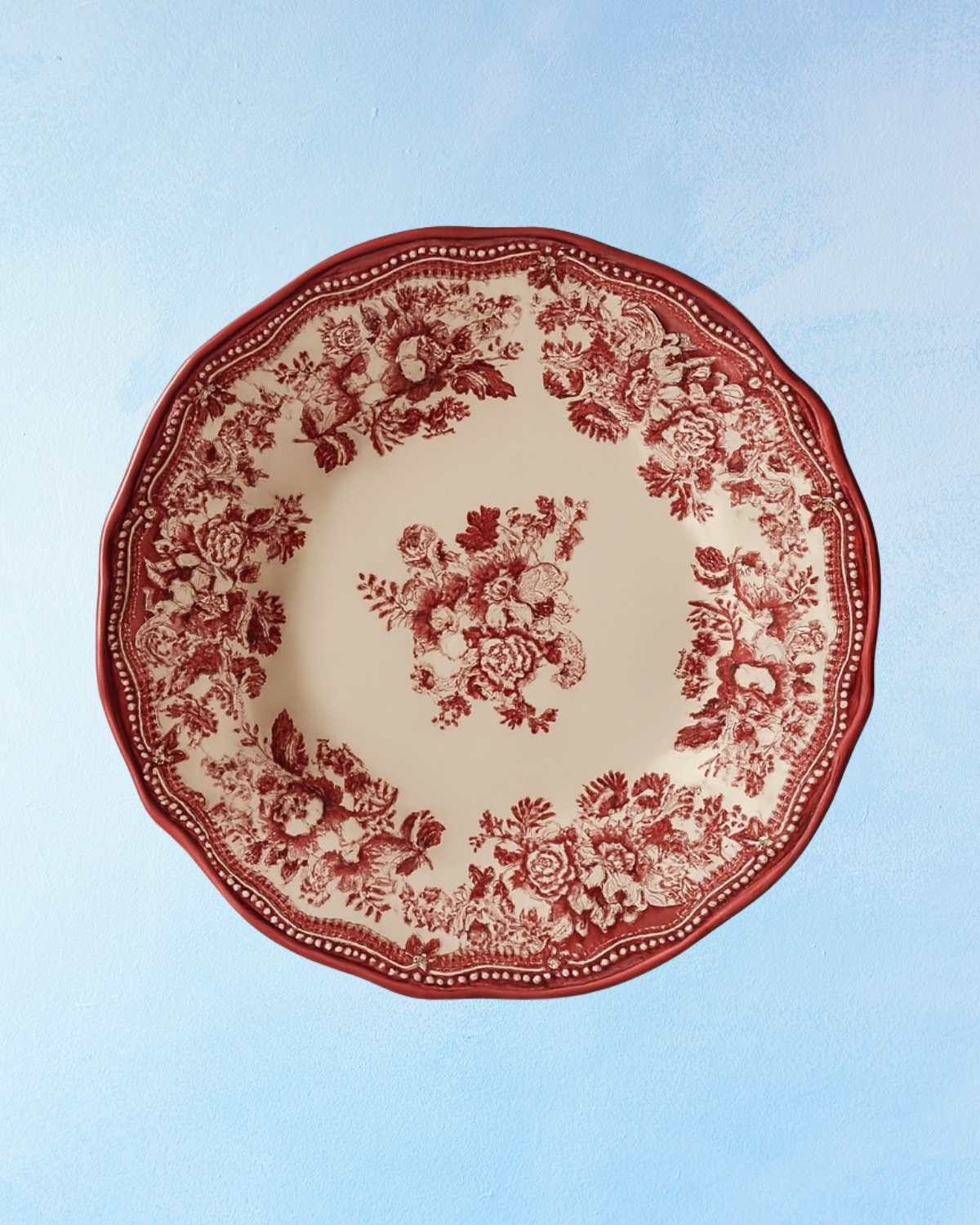 dinnerware - pink faustine - dinner plate