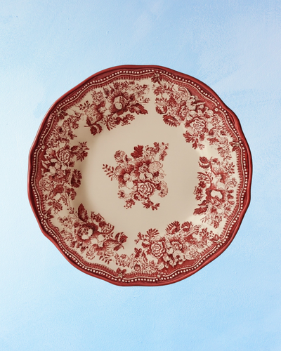pink faustine - ceramic large plate