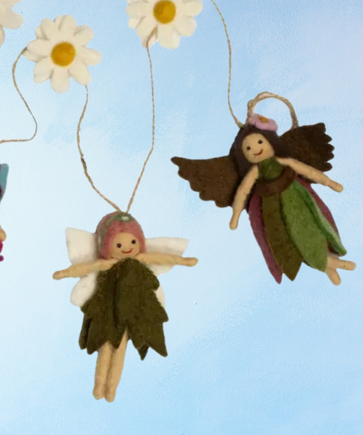 garland - felt fairies