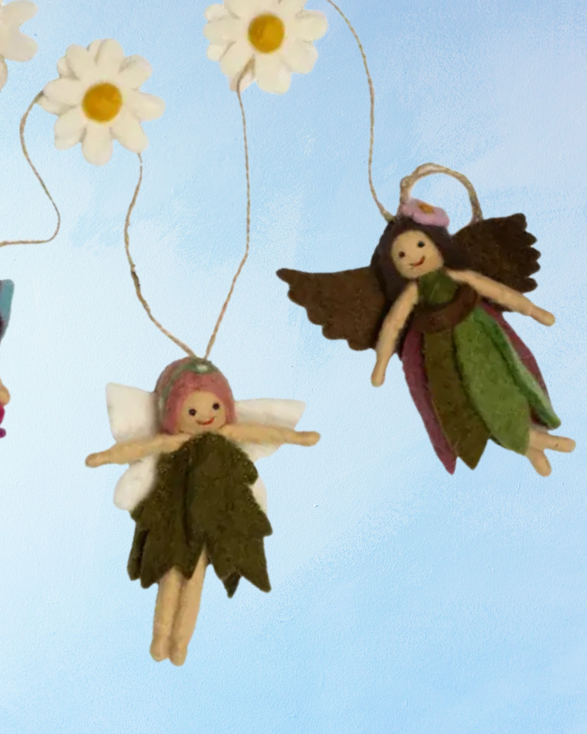 garland - felt fairies