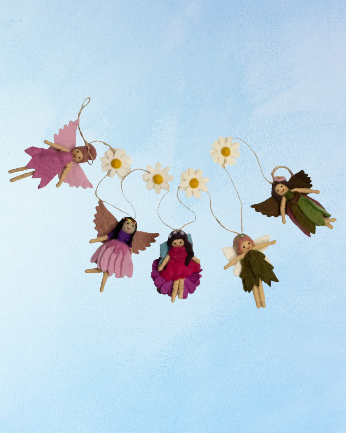garland - felt fairies