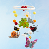 mobile - felt garden friends