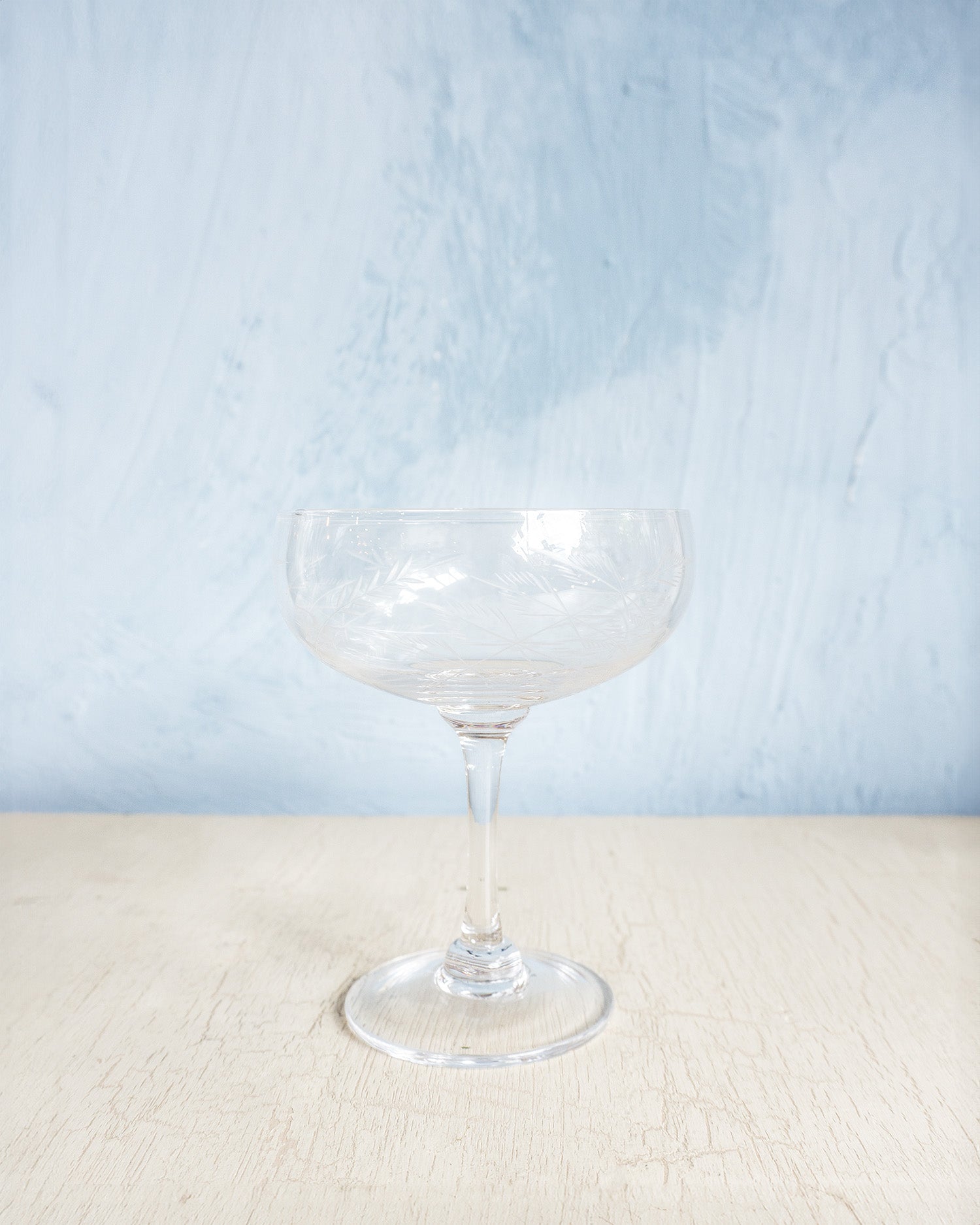 fern crystal cocktail glasses