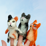 toy - finger puppets - cats (multiple styles)