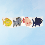 greeting card - little fish concertina