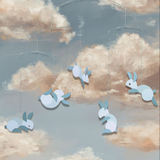 Flensted Mobiles circular bunnies mobile 