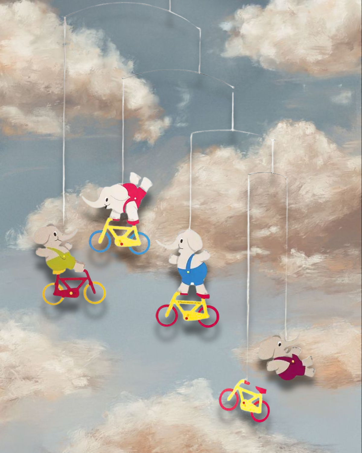 paper mobile - cyclephants – Baa Baazaar