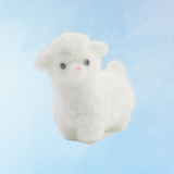 toy - miniature flocked lamb