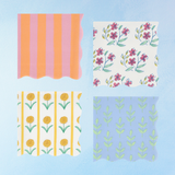 serviettes en papier - cocktail: fleurs de Bloomsbury
