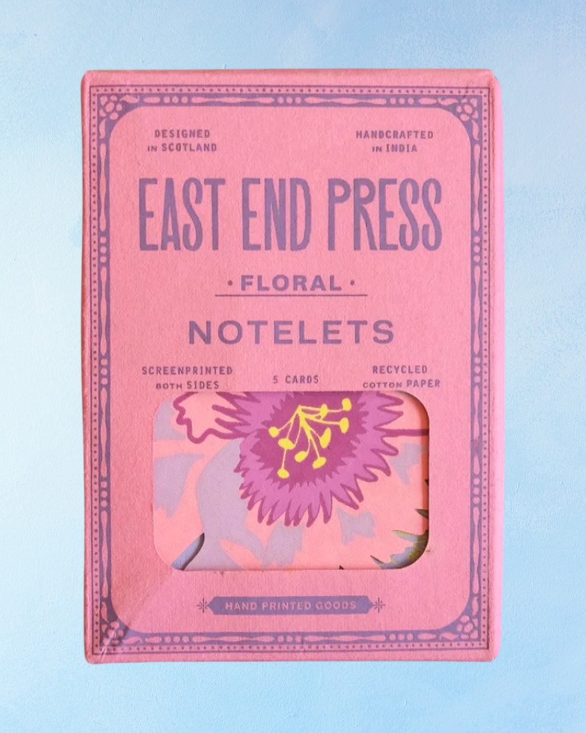 floral notelets (set of five)