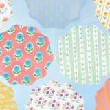 floral paper plates - pack of 8