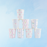 paper cups - bloomsbury floral (set of eight)