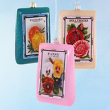 ornament - flower seed packet (assorted colours)