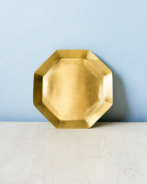 brass octagon dish