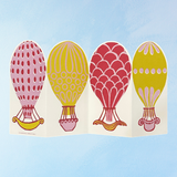 greeting card - hot air balloons concertina