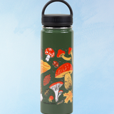 water bottle - forest fungi