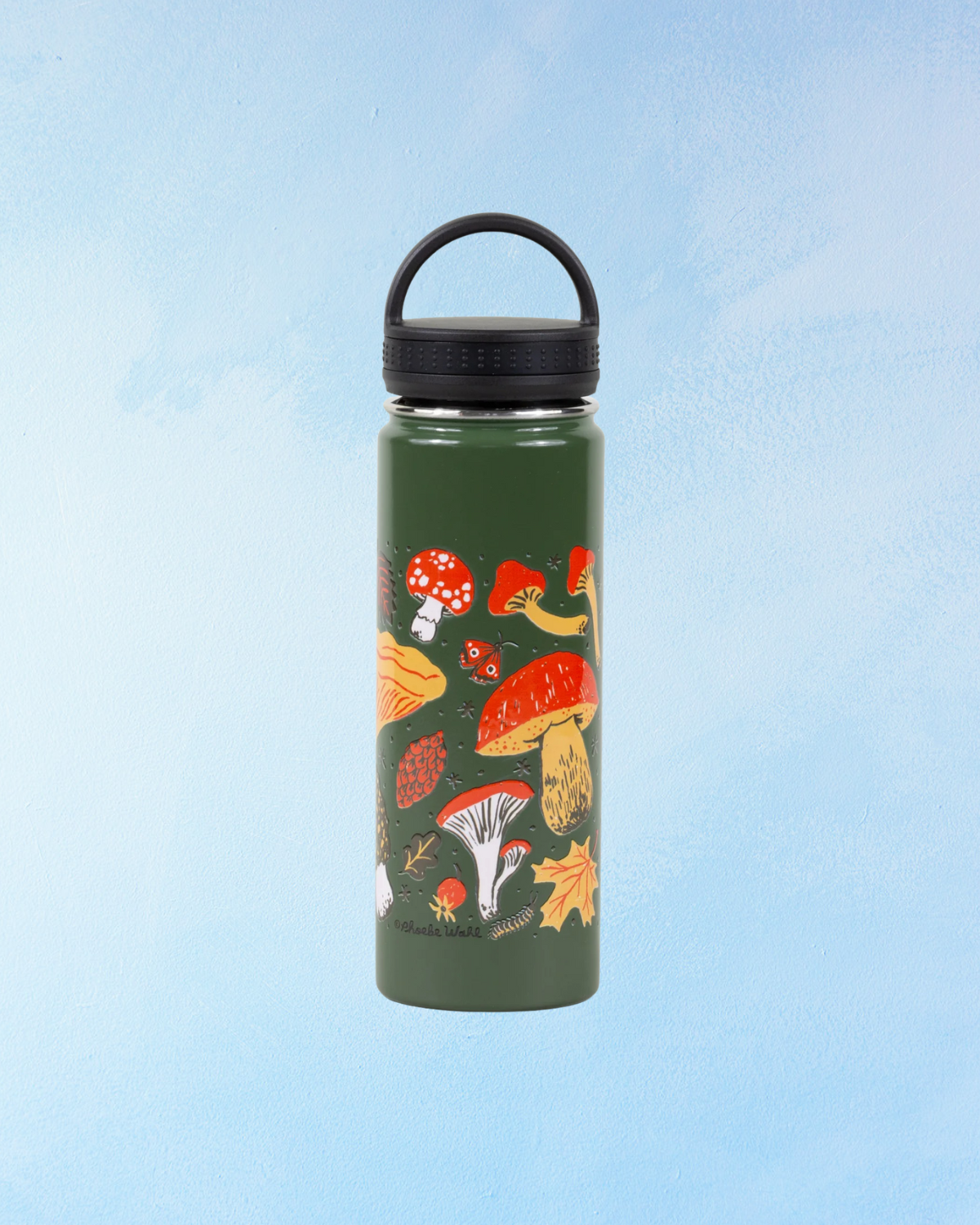 water bottle - forest fungi