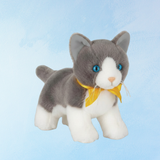 peluche - chaton des forêts norvégiennes gris "Leila"