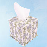 tissue box cover - forget me not