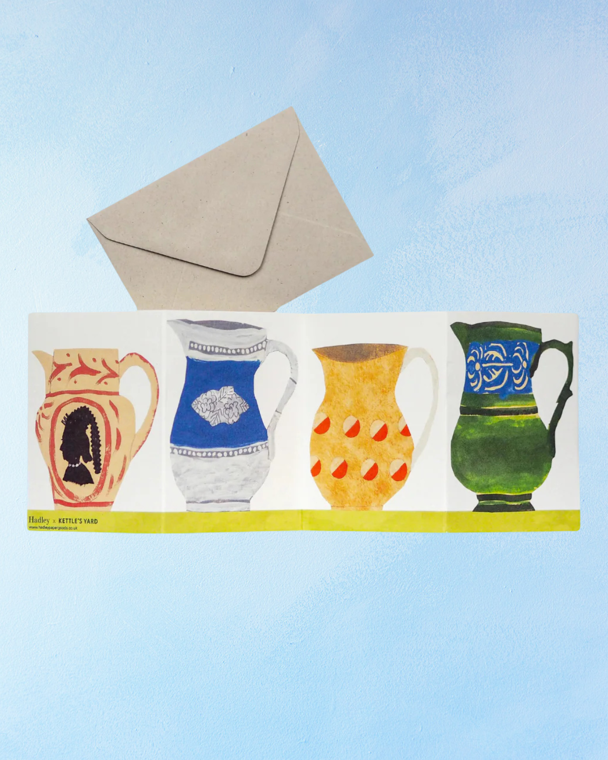 greeting card - four jugs