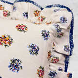pillow - vanilla forget-me-not frill