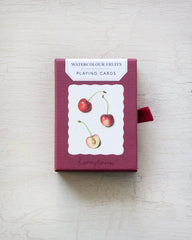 watercolour fruits playing cards