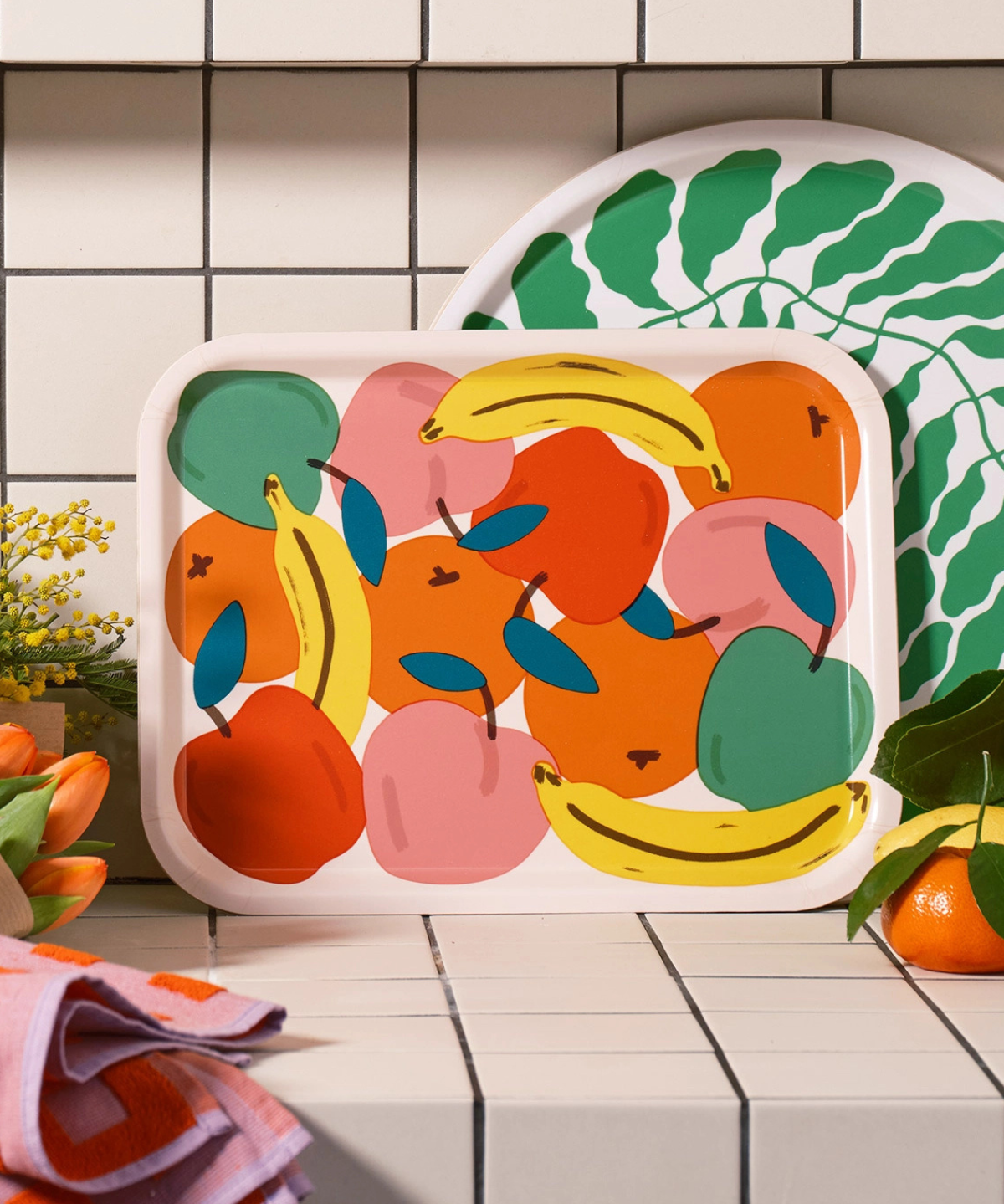 birch - serving tray - fruit bowl