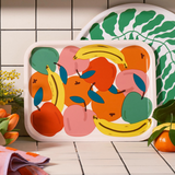 birch - serving tray - fruit bowl