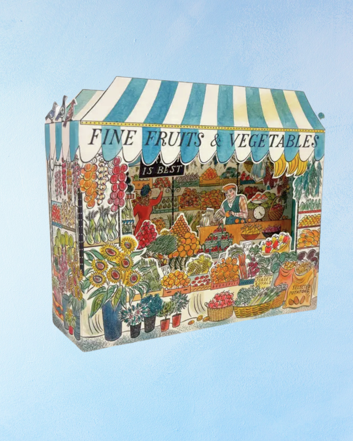 greeting card - fine fruits and vegetables (stand-up)