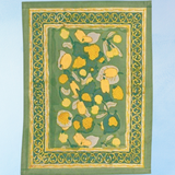 table runner - green and yellow fruit