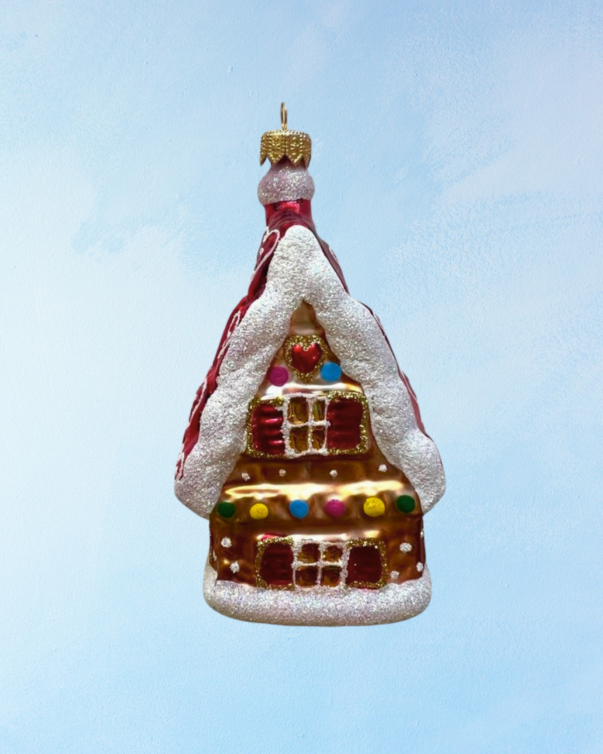 ornament - candied gingerbread house