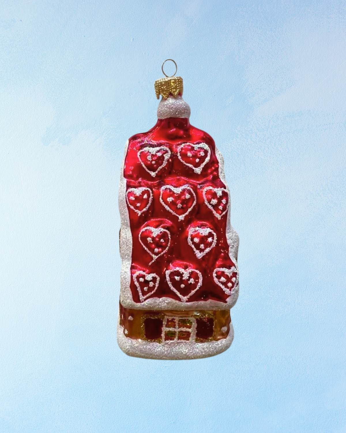 ornament - candied gingerbread house