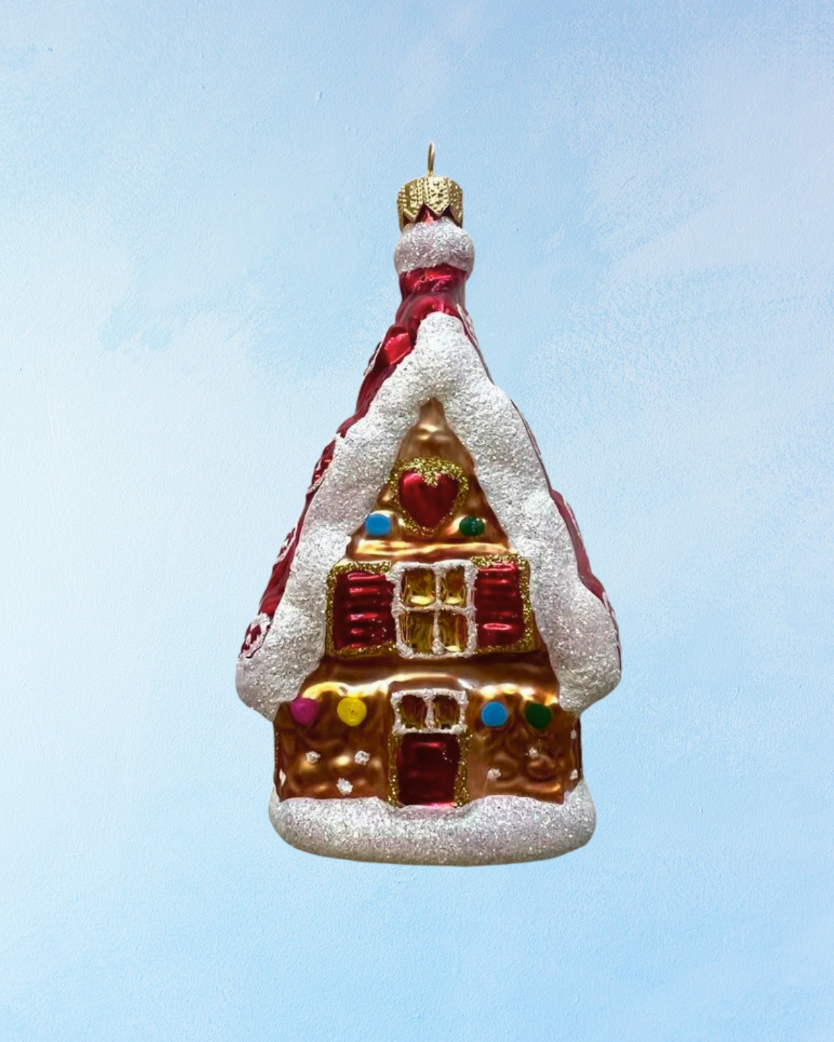 ornament - candied gingerbread house