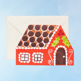 greeting card - gingerbread house
