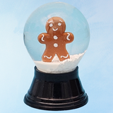 teeny tiny snow globe - gingerbread man