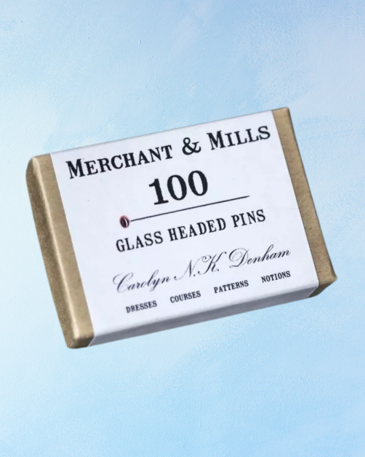 sewing pins - glass headed