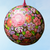ornament - floral baubles (assorted colours)