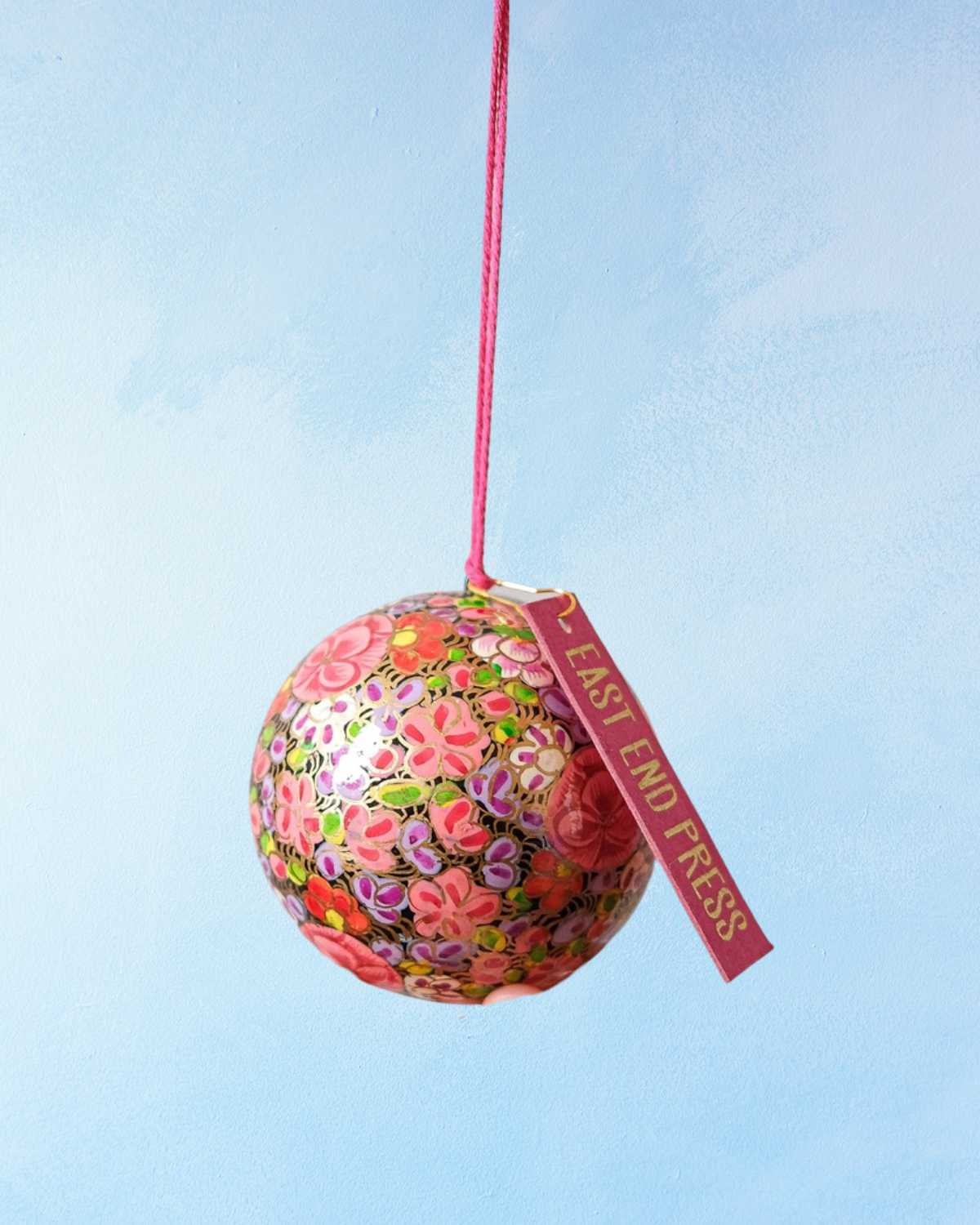 ornament - paper maché bauble (assorted)