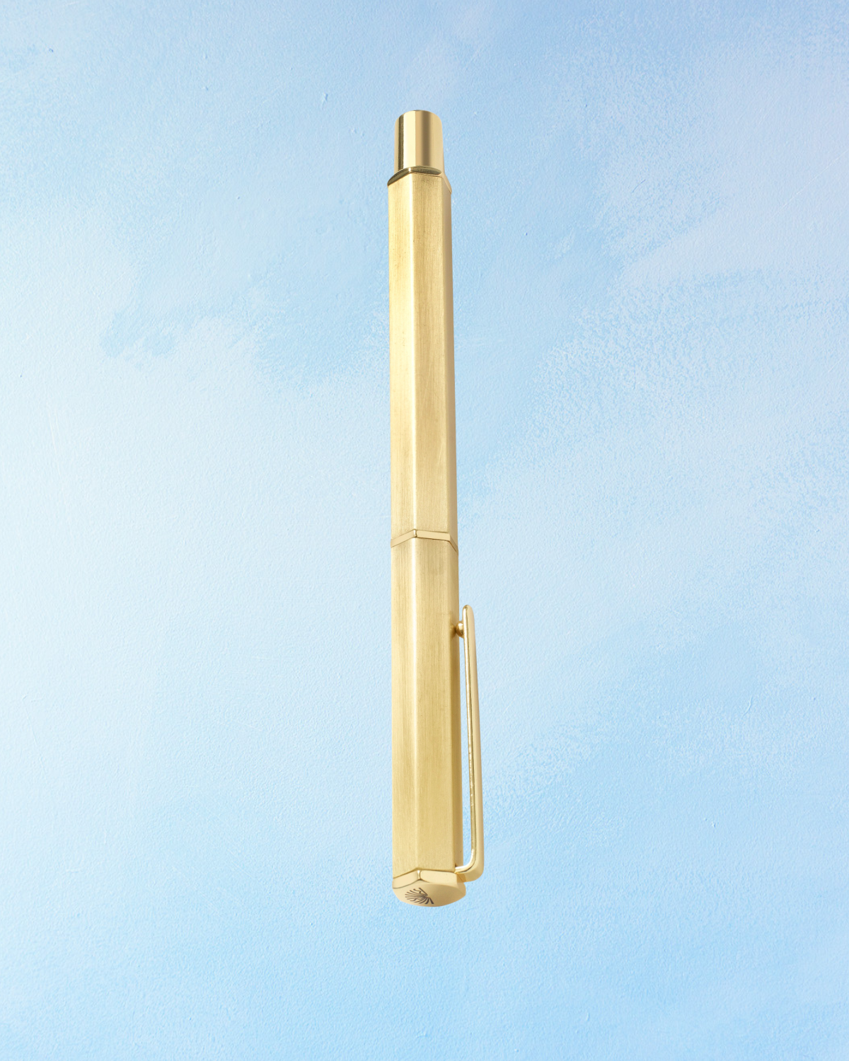 ballpoint pen - hexagonal gold