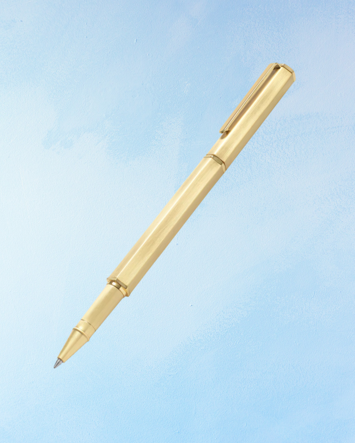 pen - hexagonal gold