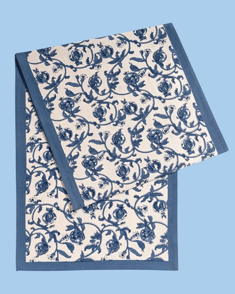 table runner - cornflower blue